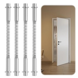 MILAKE 4 Pcs Storm Door Hinge Pin Kit, Heavy Duty Aluminum Hinge Pins Steel Springs Compatible with Croft Screen Doors, Universal Replacement for Door Hinge Repair Kit(Pins, Bushings, Springs)