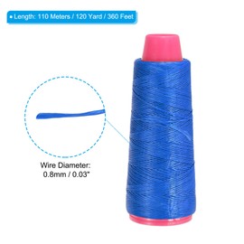 PATIKIL Archery Bow String Serving Thread 120 Yard/110M, Bowstring Thread for Tying Peep Sight Nock Compound Recurve Bow, Blue