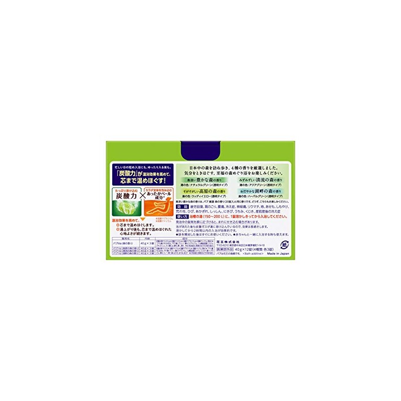 Babu Blissful Forest Bath 12 Tablets (3 Tablets of Each
