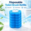 Disposable Toilet Brush Replacement Heads for Bathroom Cleaning – Foam