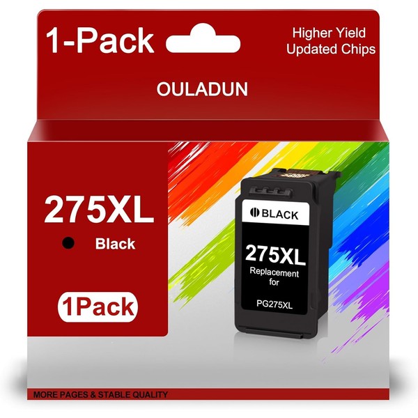 275XL Black Ink Cartridge Replacement for PG-275 275 XL High
