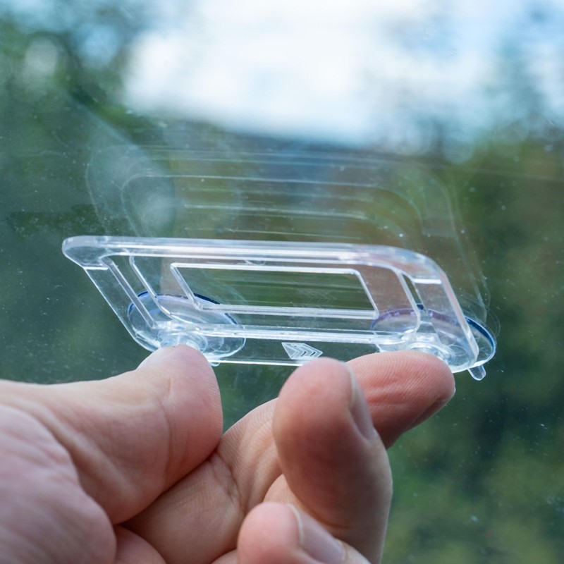 Windscreen Parking Permit Holder, Pack of 2, Transparent, Holder with