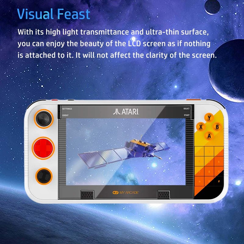 NOUKAJU [2Pack] Screen Protector for My Arcade Atari Gamestation Go,