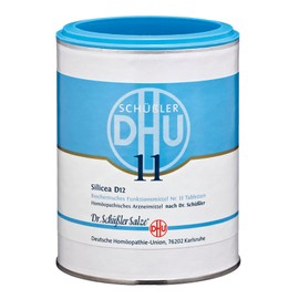 DHU Schuessler Salt No. 11 Silicea D12 - The Mineral Salt of Hair, Skin and Connective Tissue - The Original, Pack of 1000 Tablets