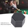 Mini Portable Billiard Chalk Box, Hexagonal Pool Cue Chalk Holder