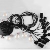 Stock 6-Light Spider Adjustable Pendant Light Black Industrial Hanging Ceiling