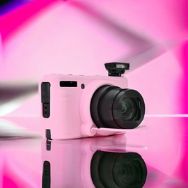 SX740 Funda de silicona para cámara Canon PowerShot SX740 SX730 HS Accesorios para cámaras corporales con correa para el cuello y correa de mano