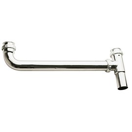 Plumb Pak PP923CP End Outlet Waste, 1-1/2 in Inlet, Slip Joint/Direct Connect, 1-1/2" x 16", Chrome