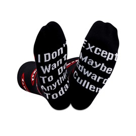 Vampire Tv Series Show Inspired Socks I Don't Want To Do Anything Today Except Maybe Cullen Novelty Gift For Vampire lovers (Cullen CA)