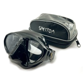 Spetton Minimaxx Black Silicone Low Volume Mask for Spearfishing, Freediving & Scuba Diving