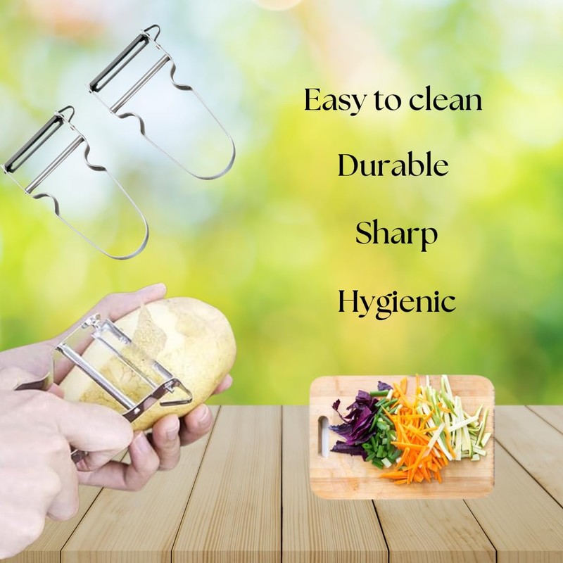 ARCUS 2X Stainless Steel Potato Peeler - Vegetable Peeler Fruit