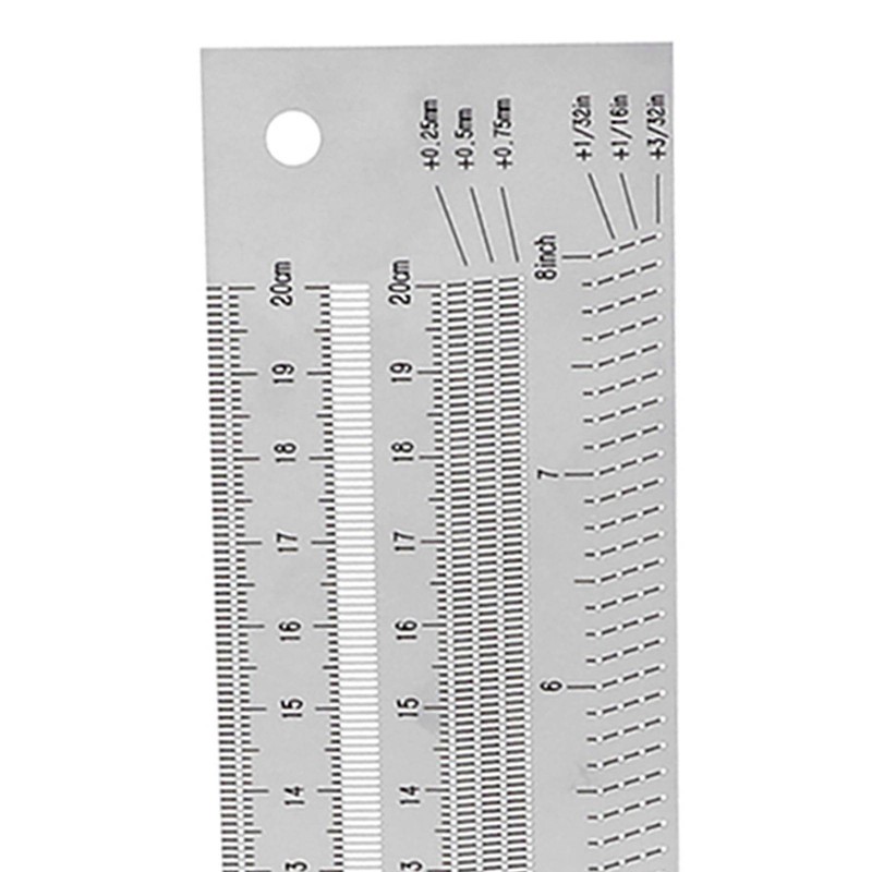 Ultra Precision Marking Ruler Stainless Steel Woodworking Scribing Ruler Gauging