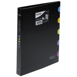 Snopake A4 Eligo Executive CardFile for 500 Business Cards – Black [Pack of 1] Ref: 15078