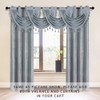 ELKCA Thick Chenille Waterfall Swag Valances for Living Room Valance