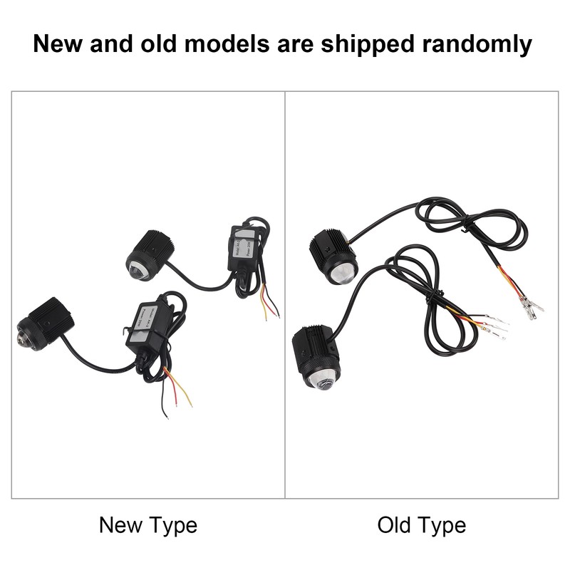 Pair Motorcycle LED Spotlight High Low Beam Yellow White Light