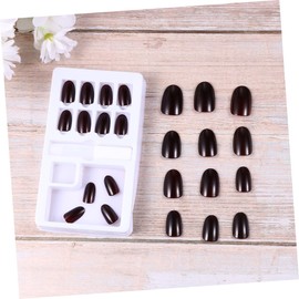 Mikinona 24pcs Women Manicures False Press on Nails Red False Nails False Nail Packaging Fake Nails Fake Nail Kit Nails Fake False Nails with Glue False Nails Short Nail Tips for Women