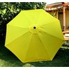 BELLRINO DECOR 10 ft 8 Ribs Yellow Replacement Umbrella Canopy