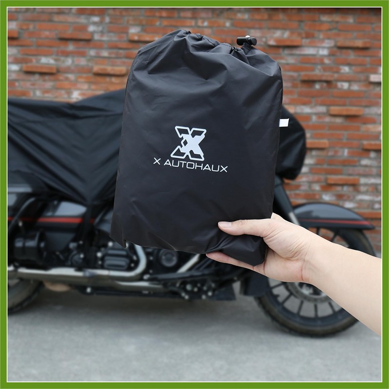 HOPESPANNER Motorcycle Cover Lightweight Half Cover Outdoor Waterproof Rain Dust