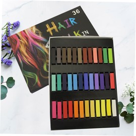 Ipetboom 36 Colors Hair Chalk Set Washable Temporary Dye Pens for One-time Use Non-Toxic Hair Chalk for Boys and Girls and Adults for Parties and Festivals
