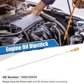 uxcell 1 Pcs Engine Oil Dipstick Engine Oil Fluid Level Dipstick for Toyota Corolla CE LE VE 1.8L L4 Gas 1998-2000 No.1530122020