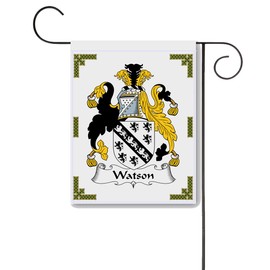 Watson Coat of Arms/Watson Family Crest 11 X 15 Garden Flag – Made in the U.S.A.