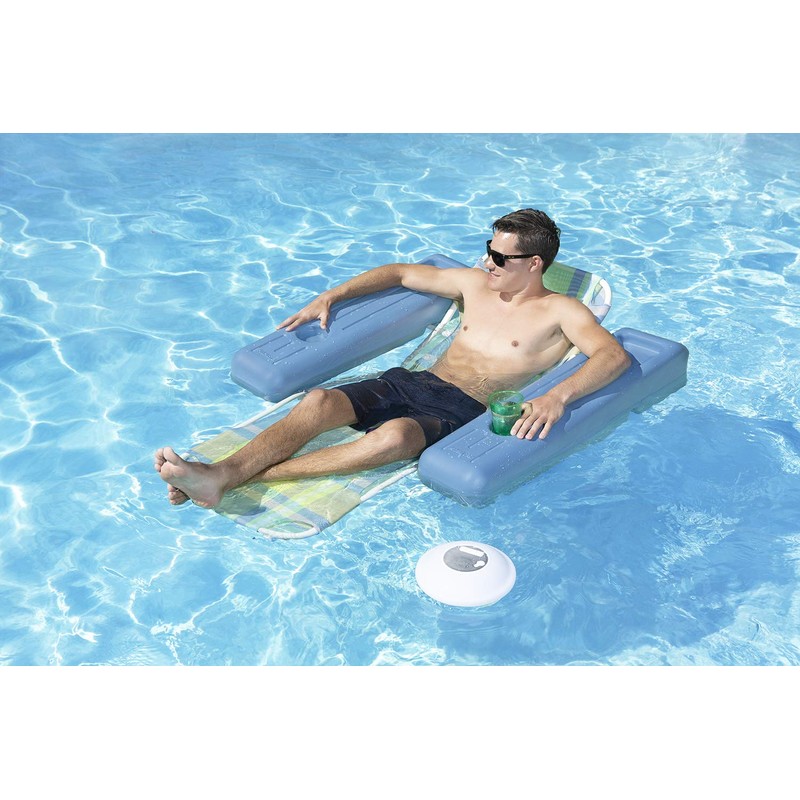 Poolmaster 54504 Portable Floating Waterproof Multi-Light Speaker with Call Functionality