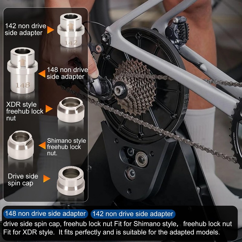 Foinwer KICKR - Kit adaptador de eje pasante para Wahoo