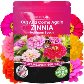 NatureZ Edge Zinnia Seeds for Planting Outdoors, Flower Seeds, Bulk Semillas De Flores para Sembrar, Pumila Mix 10 g