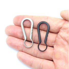 [TUNUKE] Titanium Carabiner Small Key Chain Key Ring Ring Lightweight Mini (Key Carabiner S x 1)