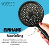 YOSSEE Hand-held shower head with holder - 12 cm matt