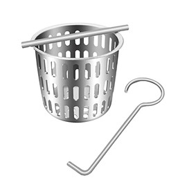 2 Inch Hair and Debris Strainer, Shower Drain Strainer with Lifting Hook, Stainless Steel Debris Basket Shower Drain Catcher, Hair Catcher for Floor Drain