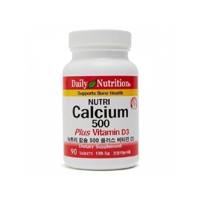 미국 뉴트리 구연산 칼슘 500 비타민D 칼슘제 영양제 Nutri Calcium