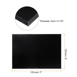 sourcing map Welding Lens 7" x 5" Shade 11 Glass Replacement Welding Lenses Darkening Filter Plates for Welding Helmet, Black