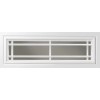 Clopay Ideal Holmes PRAIRIE 610 WHITE Replacement Window Inserts/LONG Panel