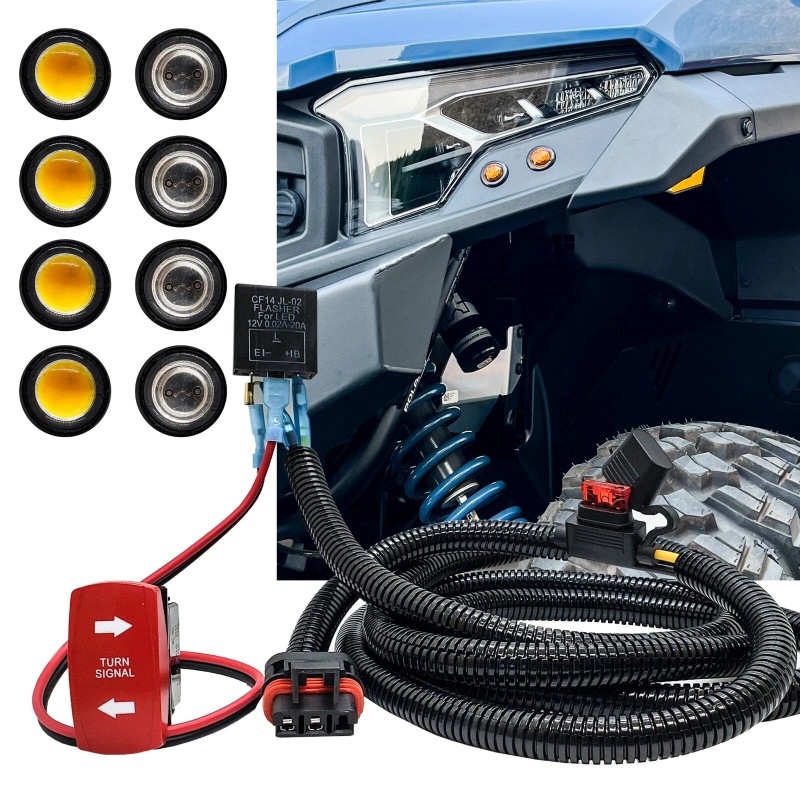 OZ-USA Turn Signal Amber & Red LED Pulse Busbar Plug