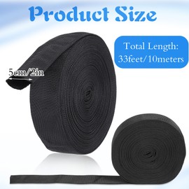 33 FT Nylon Hydraulic Hose Protector Sleeve Black Protective Cover Hose Sheath Hydraulic Hoses Wrap Cable Sleeve Torch Cutting Wire Cable Cover Management Wrap for Cord Tig (2 Inch Id)