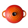 Le Creuset Mini Round Cocotte with BK Orange -JP PKG