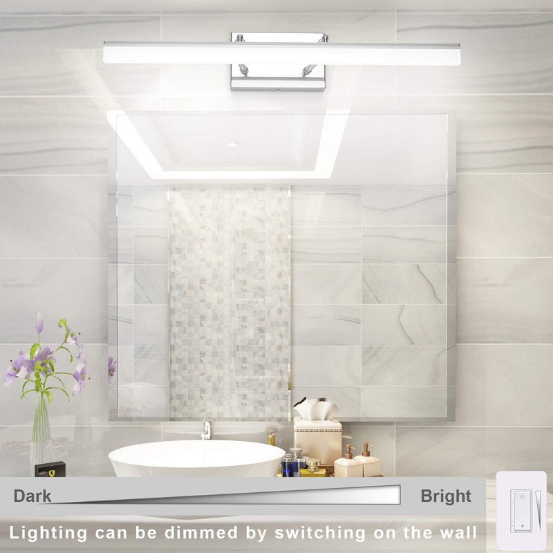 Aipsun 24 inch Dimmable LED Vanity Lights Adjustable Bathroom Light