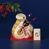 Sakura Horikiri 5865209 Woodgrain Doll, Lucky Lucky Snake (Gold Column)