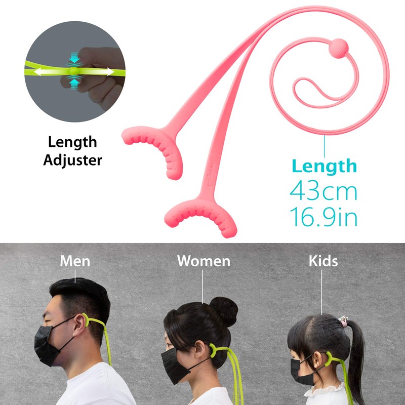 BONE Lanyard Mask Tie (3 Packs), Face Mask Holder, Adjustable
