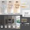 CLAIRDAI Modern Crystal Chandeliers Adjustable Crystal 3 Ring LED Ceiling