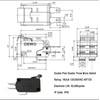1pcs DV-16 16A 125/250VAC 6 pins Micro Switch Double Power