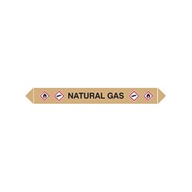 Caledonia Signs 59909 Natural Gas Flow Marker (Pack of 5)