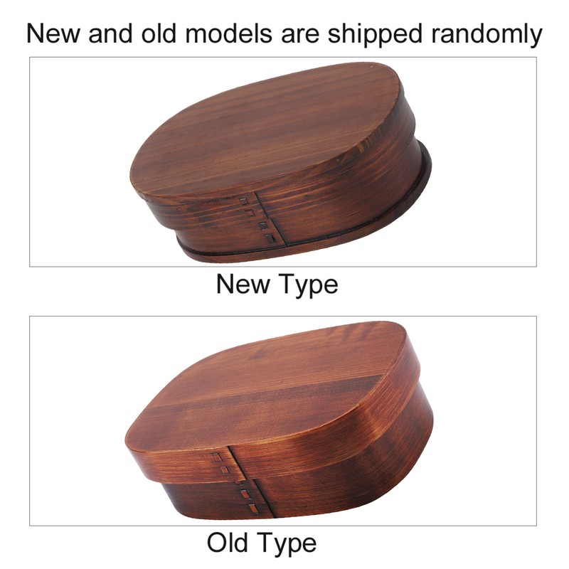 Vintage Natural Wooden Lunch Containers Box Wood Bento Boxes 18*12*5.5cm
