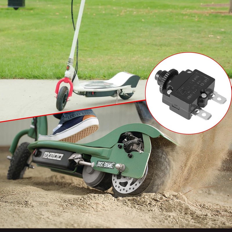 KAMIER 20A Circuit Reset Button Power Switch Replacement for Razor