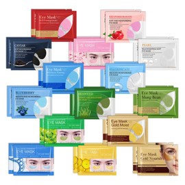 QSLYUYUAN 30 Pairs Under Eye Patches,Hydrating Under Eye Masks,Various Moisturizing Undereye Mask Patches for Eye Care,Travel Eyemask Skincare Eye Pads for Dark Circles,Birthday Gifts for Women