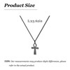 Gifts for Son Necklace Black Chain Mens Cross Pendant Pendant