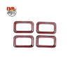 necar2020 Car Door Lock Frame Trim Decorate ABS Carbon Accessories