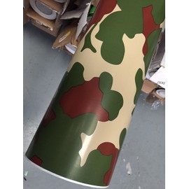 ARMY CAMOUFLAGE CAR VINYL WRAP SHEET STICKER FILM CAR VINYL WRAPPING AIR BUBBLE FREE army 50CM X 1.52M