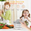 Salad Spinner Stainless Steel Large, Completely Automatic Salad Spinner for